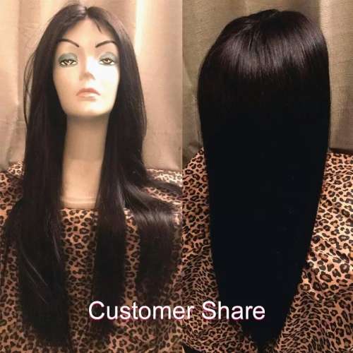 20" Lace Frontal Brazillian Human Hair Wig