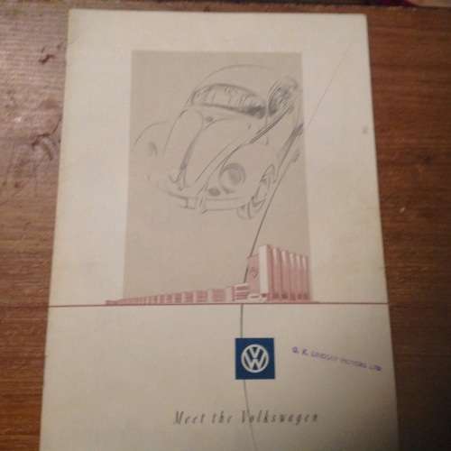 FOR RELINQUIAE THREE VOLKSWAGEN BROCHURES