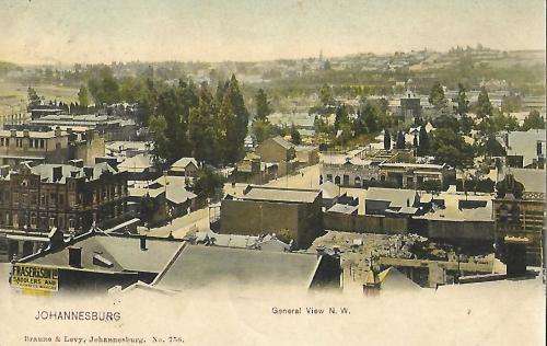 Johannesburg General View Postcard 1900