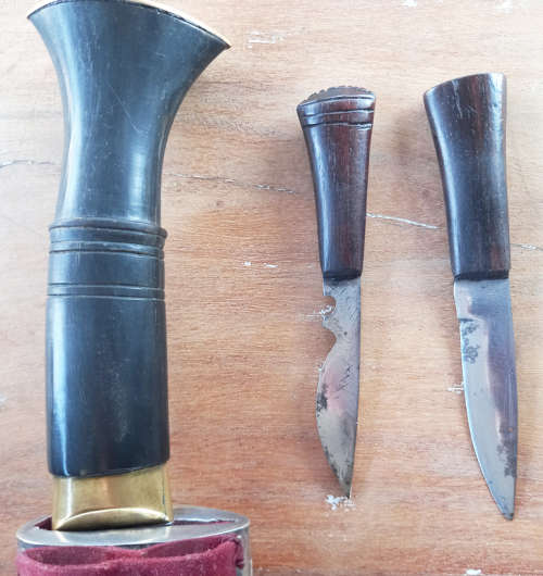 Officers Kukri with Silver Filigree sheath