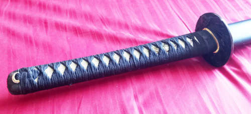 Katana and Tanto Swords with Wooden Practice sword. See Pictures!