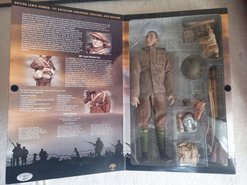 World War One British Lewis Gunner 1:6 scale Sideshow Collectible