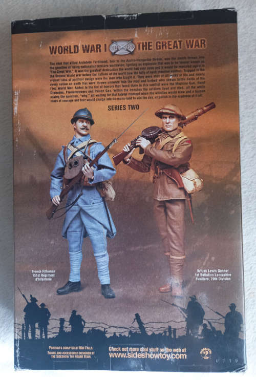 World War One British Lewis Gunner 1:6 scale Sideshow Collectible
