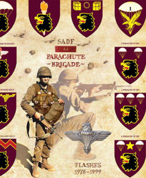 PARABATS Flashes Poster - 44 Parachute Brigade 1978 - 1999