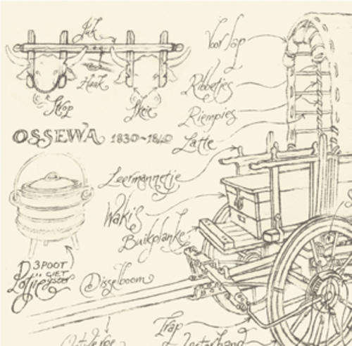 Detailed South African Oxwagon (Ossewa) LIMITED EDITION Print