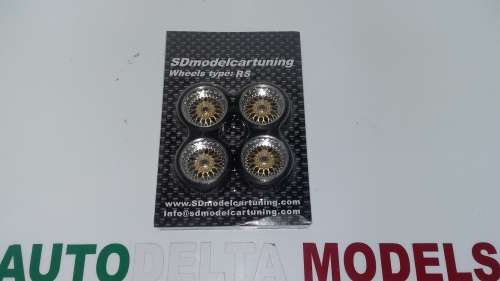 PARTS - RIM SET 4 HONEY COMB SILVER AND GOLD * FREE SHIPPING SA *