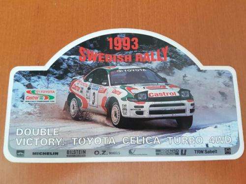 TOYOTA CELICA TURBO RALLY DECAL  * FREE SHIPPING IN SA *