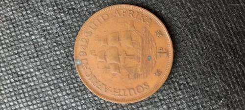 1942 SOUTH AFRICA 1D - GEORGIVS VI REX IMPERATOR