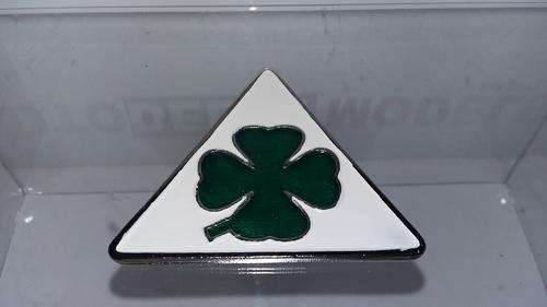 ALFA ROMEO METAL BADGE CLOVER LEAF * FREE SHIPPING IN SA *