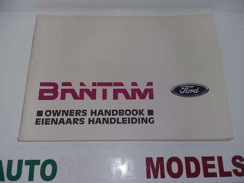 FORD BANTAM OWNERS MANUAL  * FREE SHIPPING IN SA *