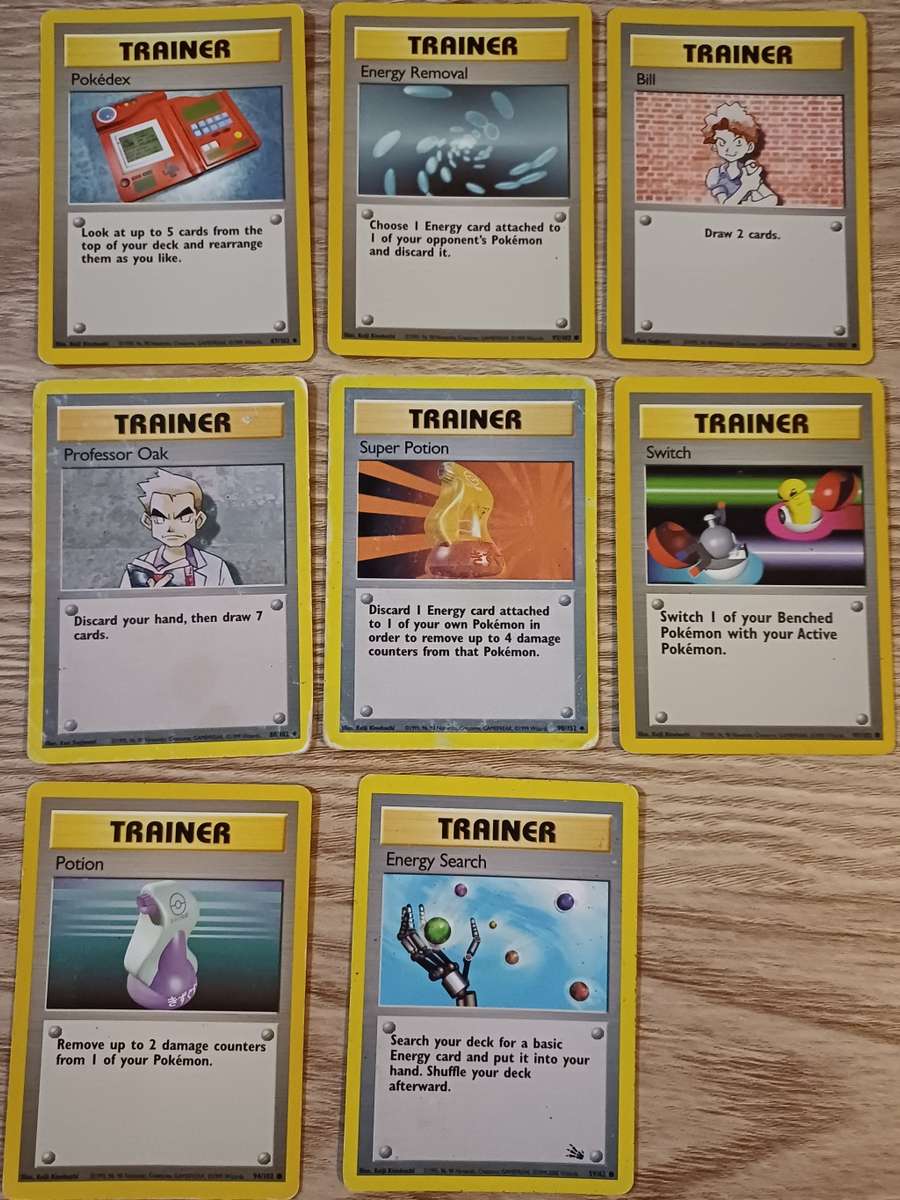 POKEMON Fossil Trading Cards (Price per card)