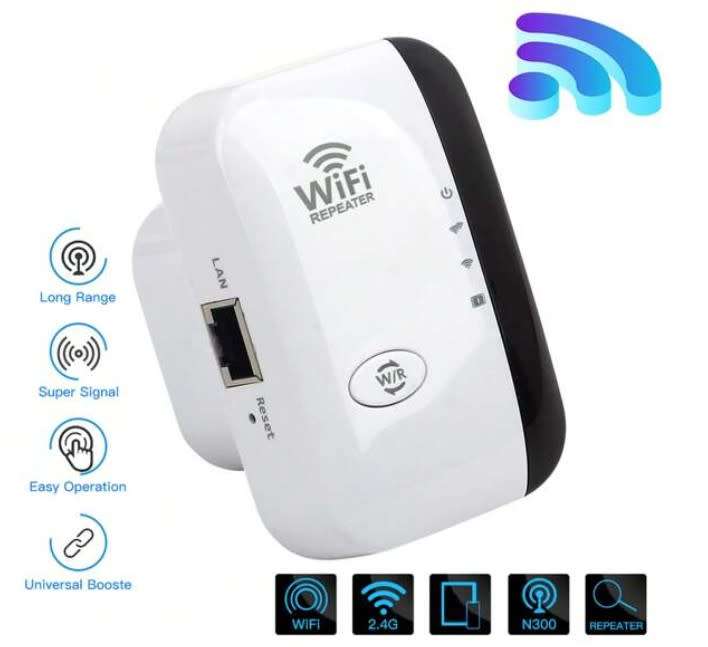 Fenvi N300 Wireless WiFi Repeater with Ethernet LAN Port 2.4GHz WiFi Range Extender