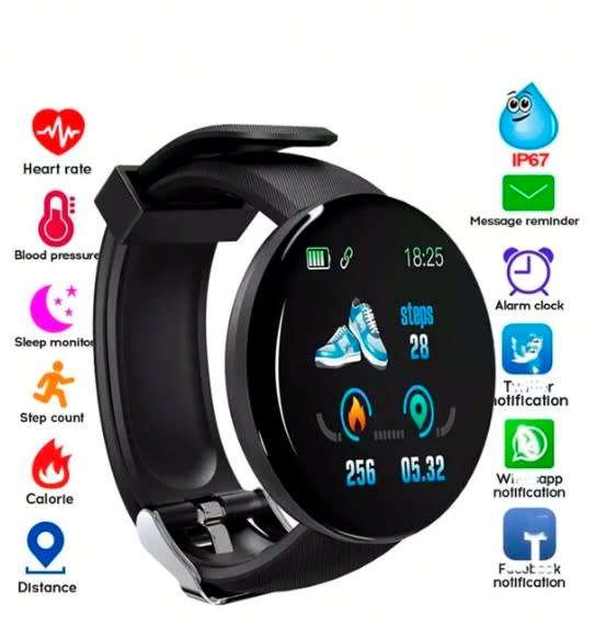 Multifunctional Smart watch IP67 Waterproof Sports Watches Heart Rate Fitness Tracker Smart Bracelet