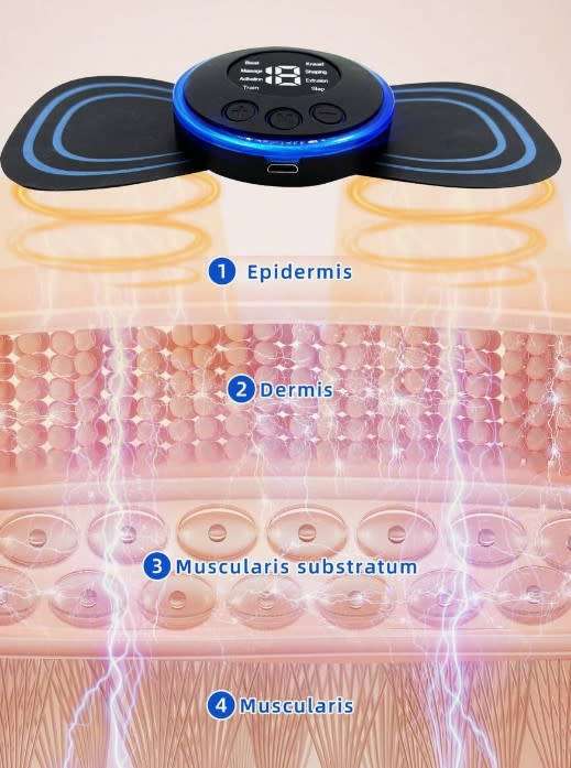 Physical Wireless Tens Ems Massager Electric Smart Fitness Body Silicone Neck Back Full Body Massag