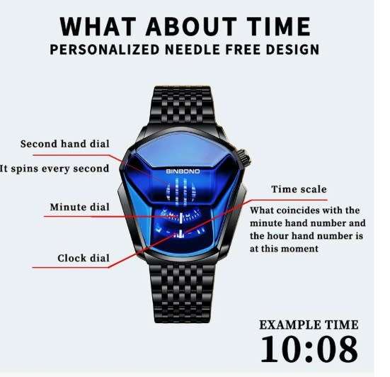 Men Watch Fashionable Motorcycle Concept Quartz Watch