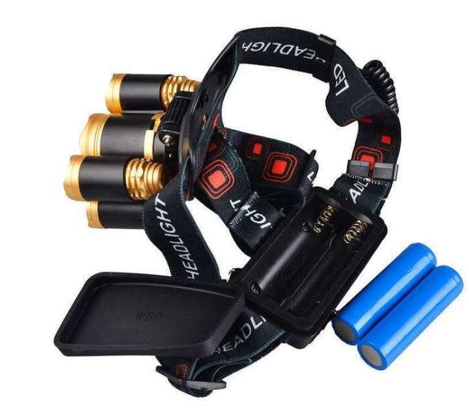 Flashlight, 5led Headlight, Usb Headlight,perfect for Camping,running