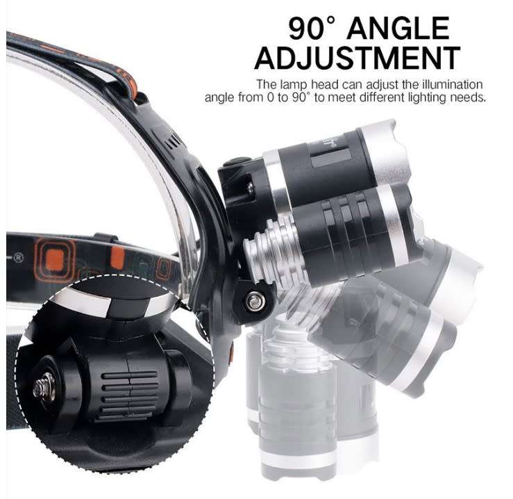 Flashlight, 5led Headlight, Usb Headlight,perfect for Camping,running