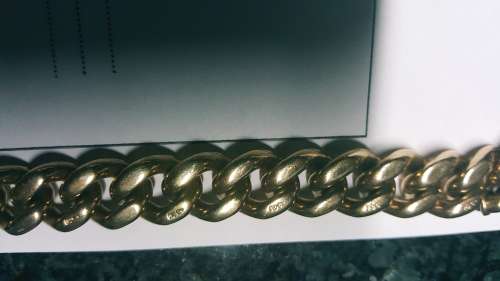 Massive 18ct gold mens Bracelet