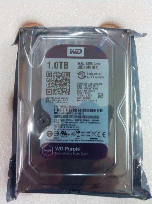 WD Purple Surveillance 1TB SATA 6GB/s Internal 3.5-inch Hard Drive