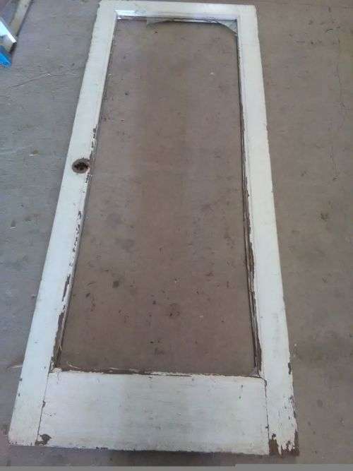 OLD WOODEN PANEL DOOR