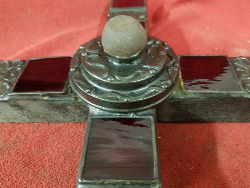 LARGE CRUCIFIX WITH GLASS TILES