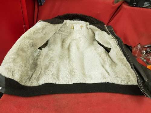 VINTAGE LEATHER PILOT JACKET - USED