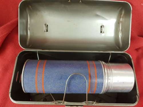 Antique Lunch Pail with Thermos flask