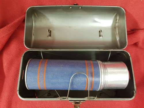 Antique Lunch Pail with Thermos flask