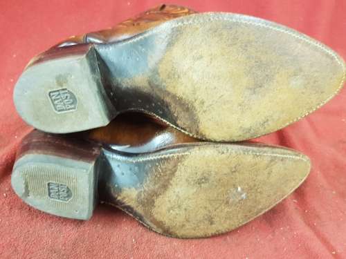 Vintage DAN POST Cowboy Boots Size 8 Made in Spain