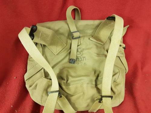 ISRAEL DEFENSE FORCE MILITARY BAG DATED 1976