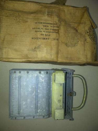 WW2 100% ORIGINAL AMERICAN B17,NEW  50CAL. AMMO FEEDER DRUM DATED 1943