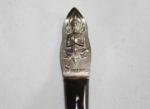 SIAM THAILAND BRONZE ROSEWOOD CUTLERY SET