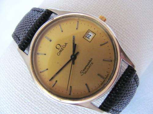 CLASSIC OMEGA SEAMASTER DATE QUARTZ MEN'S WATCH