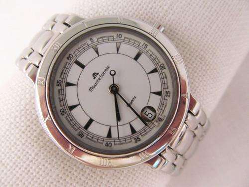 MAURICE LACROIX DATE STAINLESS STEEL QUARTZ MENS WATCH