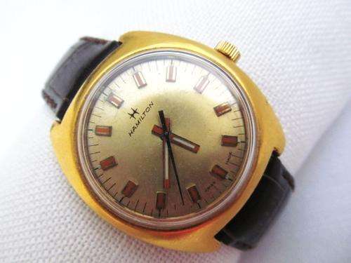 HAMILTON GOLDPLATED HANDWIND MENS WATCH****MAKE ME AN OFFER***