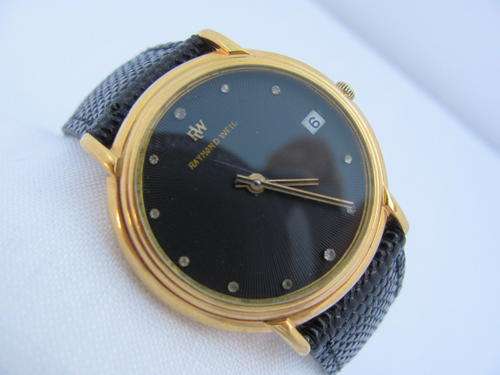 RAYMOND WEIL GENEVE 18KGP HANDWIND MENS DRESSWATCH