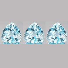 STUNNING TRIO!!! 0.32cts Natural Sky Blue TOPAZ - Combined - VVS