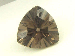 STUNNING!! NATURAL QUARTZ  - SMOKEY - TRILLION CUT-  0.83cts -  VVS