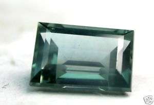 STUNNING!! NATURAL  SAPPHIRES 5pcs - GREEN/BLUE - BAGUETTE - 1.74cts -  COMBINED VVS