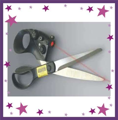 LASER GUIDE SCISSOR - Cutting straight can be fun every time! - BID NOW!
