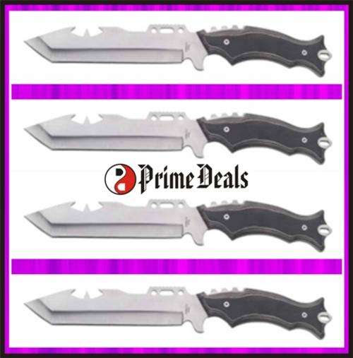 "RED INDIAN WARRIOR" SCALP KNIFE - Stainless steel - Nylon sheath - 30cm Open Length - WHAT A KNIFE!