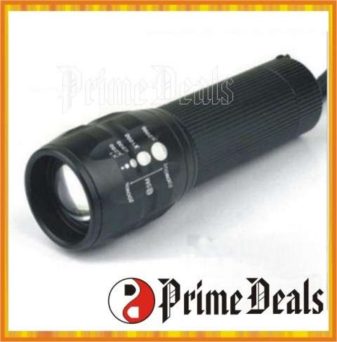 6 Units to GO!!! Q5 LED 200Lm ZOOM FLASHLIGHT - SHOCKPROOF - 3 Zoom Modes! BRIGHT!