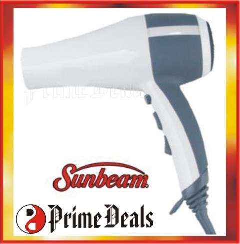 2 to GO!! SUNBEAM SPH-2200 PROFESSIONAL HAIR DRYER - 2000W - 3 Heat / Speed Settings - WOW!!
