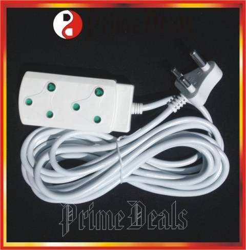 3 to GO!! 5m EXTENSION CORD with a TWO-WAY MULTI-PLUG - 16A, 250V PLUG - GET IT NOW!!