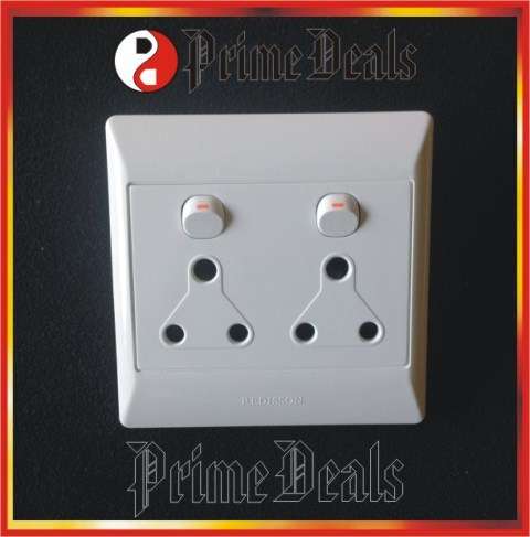 REDISSON DOUBLE SOCKET OUTLET - 16A, 250V - Best Quality!! 6 to Go!!