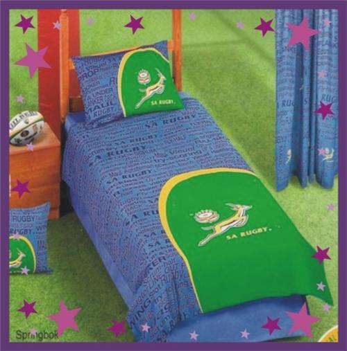 SA RUGBY SINGLE DUVET SET --~-- Official Licenced Product! --~-- Spice up your childs room!