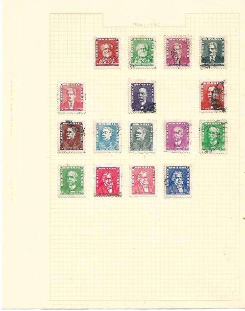 92 PAGED SHIELD STAMP ALBUM WITH AN ACCUMULATION OF USA, CANADA, MEXICO, AND BRAZIL STAMPS