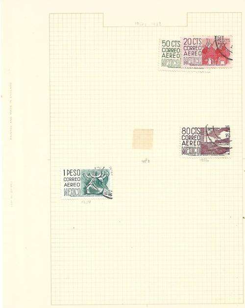 92 PAGED SHIELD STAMP ALBUM WITH AN ACCUMULATION OF USA, CANADA, MEXICO, AND BRAZIL STAMPS