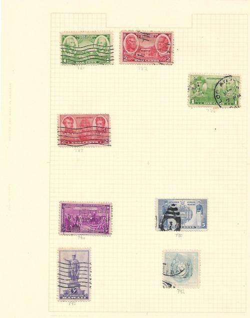 92 PAGED SHIELD STAMP ALBUM WITH AN ACCUMULATION OF USA, CANADA, MEXICO, AND BRAZIL STAMPS