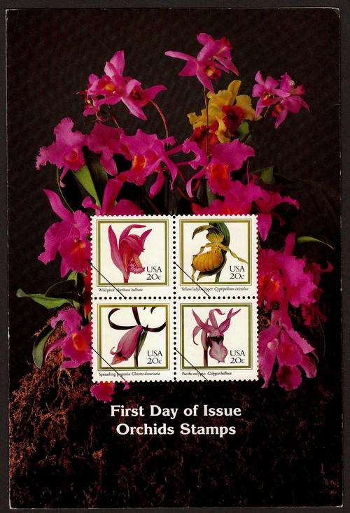 1984. first day of issue orchids stamps
